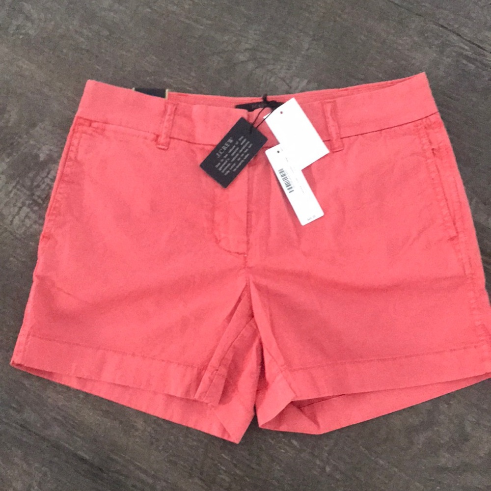 J. Crew Chino Shorts In Coral